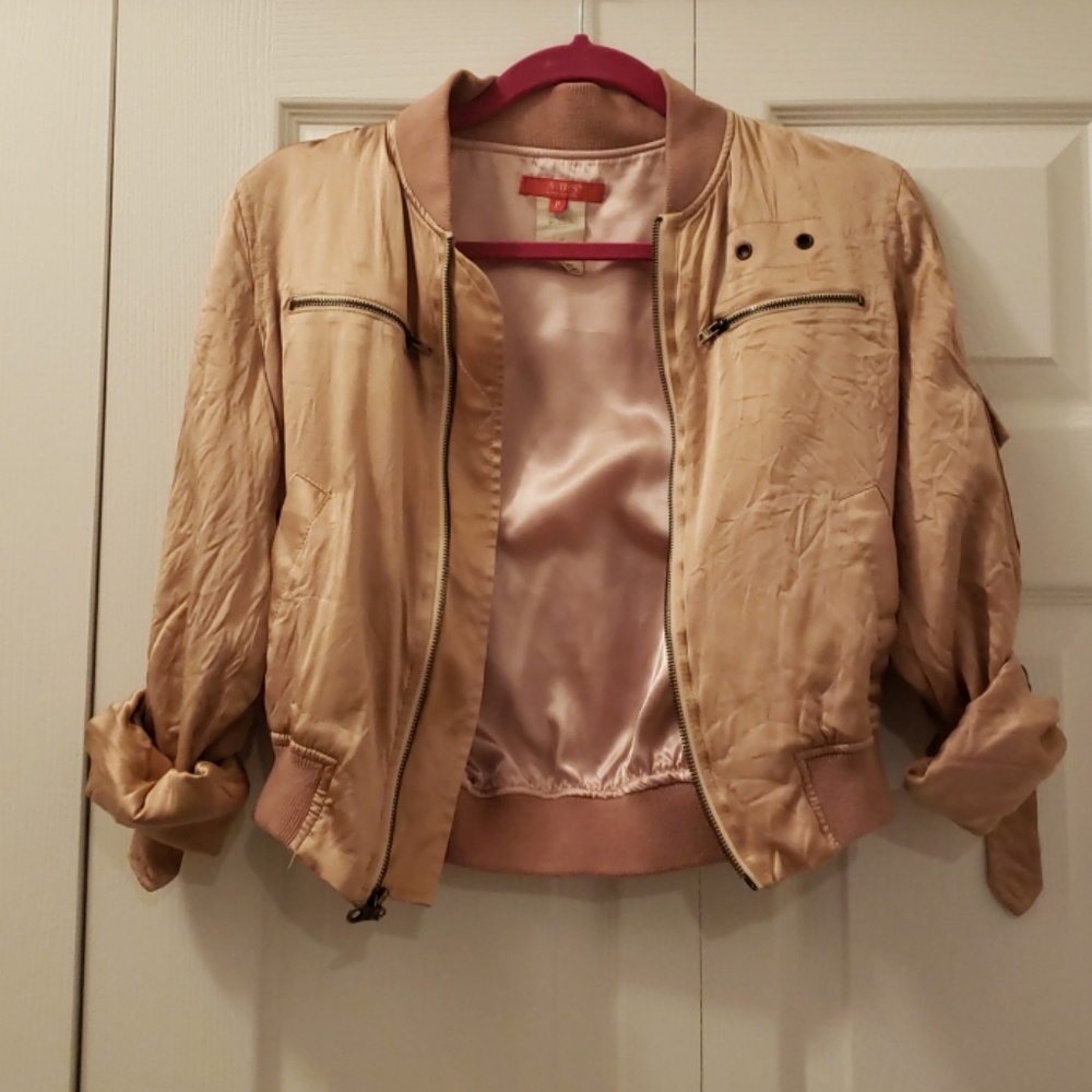 ABS satin bomber jacket